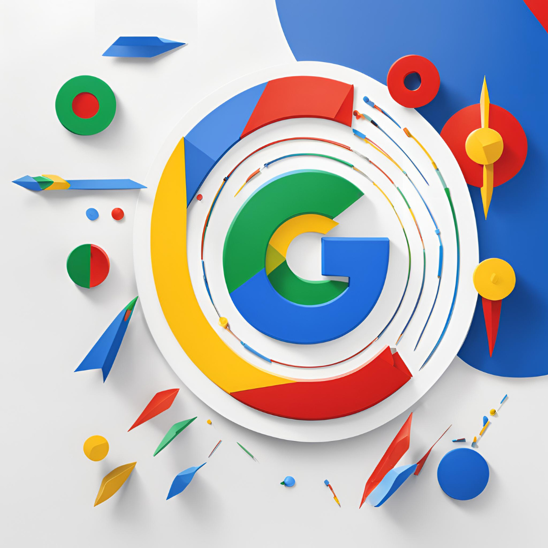 Stilisiertes Google Logo im Pop-Art-Style