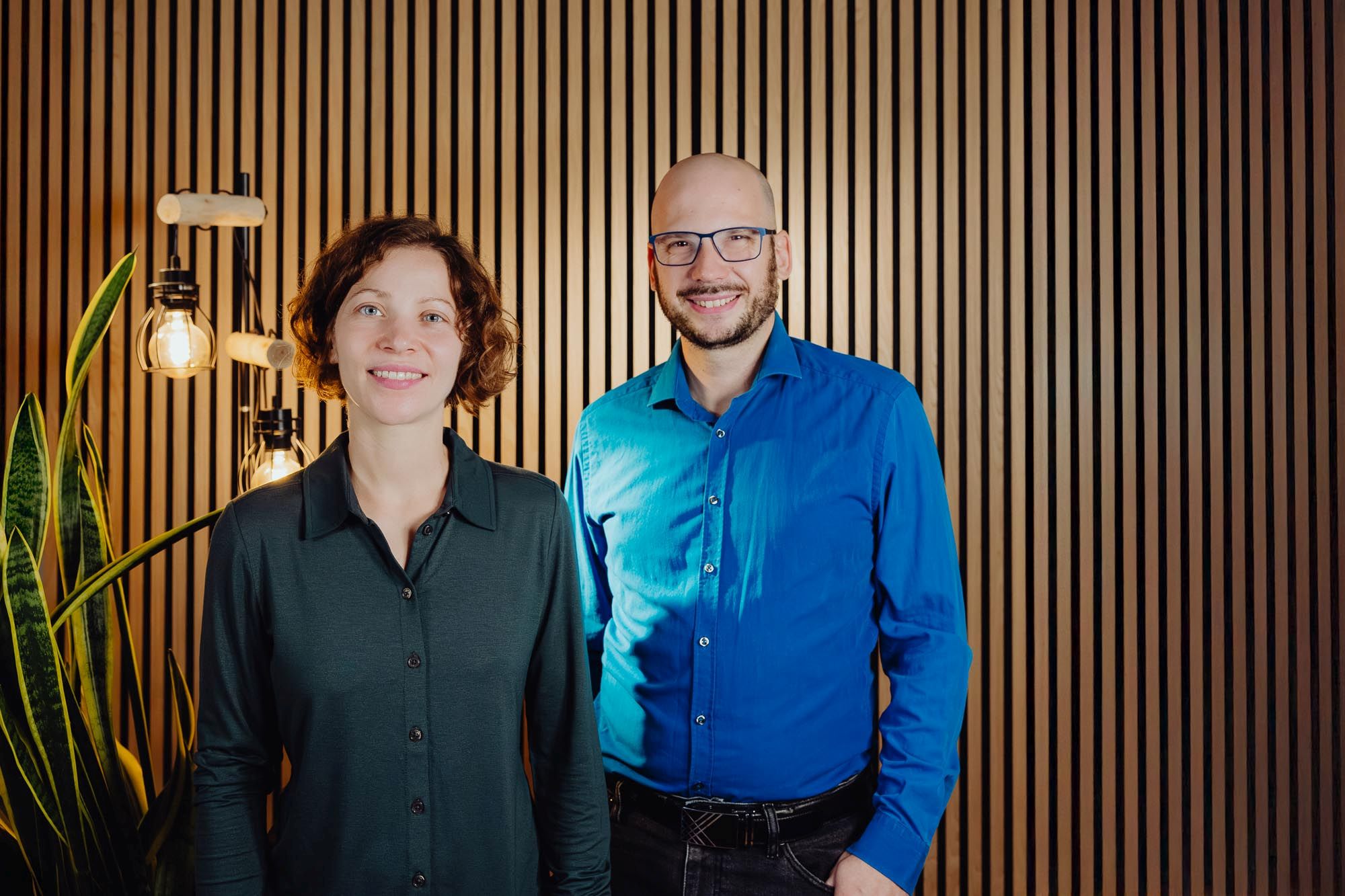 Christiane Ortlepp und Nicolai Fleckenstein, die Gründer und Geschäftsführer von c'n learm